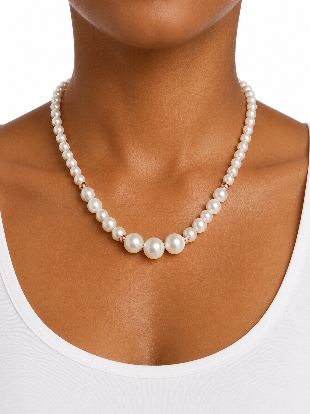 Gilded Pearl Necklace