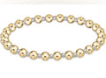 Gold and silver beaded beaded bracelet